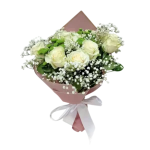 12 roses white